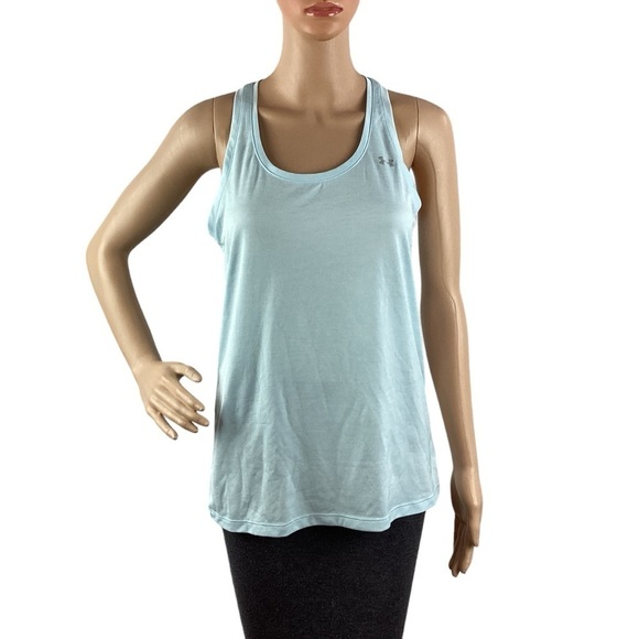 Under Armour Lightweight Racerback Tank Top Size XS Light Blue - Picture 1 of 6